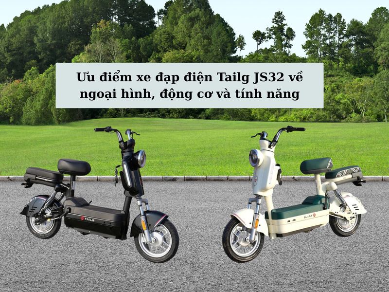 Ưu điểm xe đạp điện Tailg JS32 về ngoại hình, động cơ và tính năng