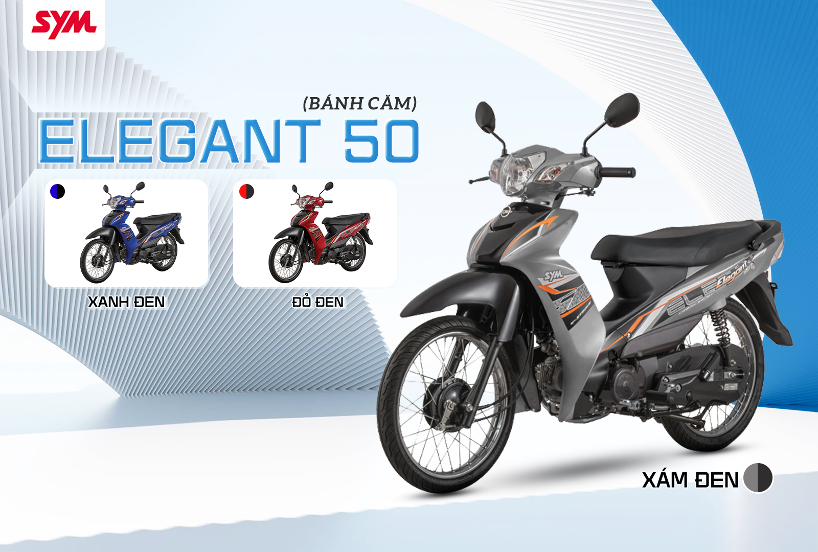 giá xe máy 50cc sym elegant